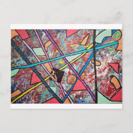 Abstrakte Postkarte des Entwurfs-I