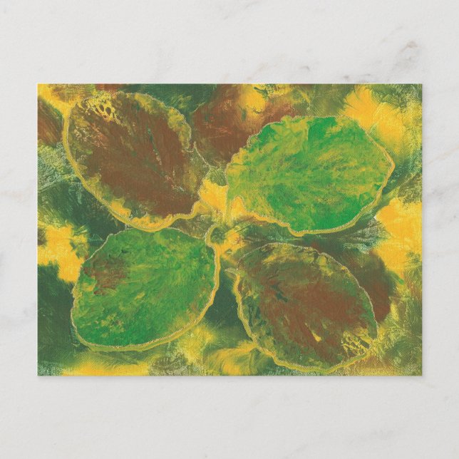 Abstrakte Postkarten für Birkenbaum im Herbst (Vorderseite)