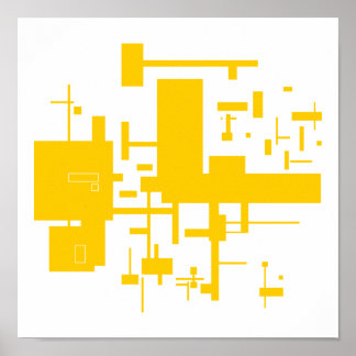 Abstrakte Printwerbung Poster
