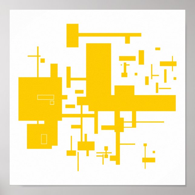 Abstrakte Printwerbung Poster (Vorne)