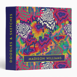 Abstrakte Psychedelic Student Artwork 3,8 Cm Ordner