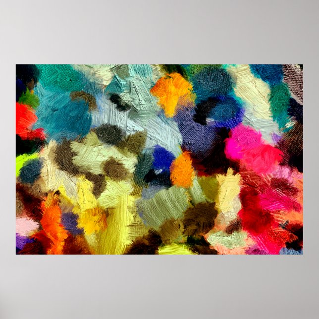 abstrakte psychedelische Grunge-Hintergrundgrafik Poster (Vorne)
