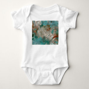 Abstrakte psychedelische Schlaganfälle Textur. Baby Strampler