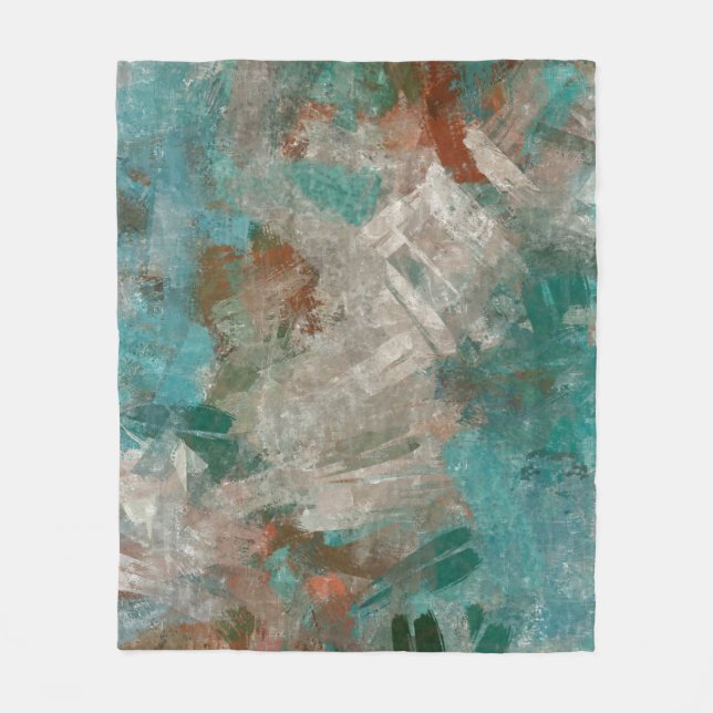 Abstrakte psychedelische Schlaganfälle Textur. Fleecedecke (Vorderseite)