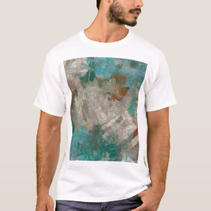 Abstrakte psychedelische Strichmaserung. T-Shirt