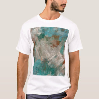 Abstrakte psychedelische Strichmaserung. T-Shirt