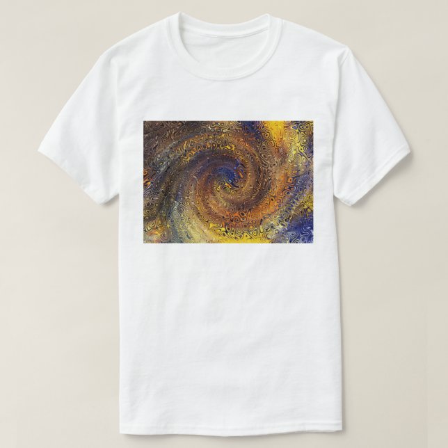 Abstrakte psychedelische Swirl-Muster - Farbkunst T-Shirt (Design vorne)