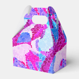 Abstrakte Punkte hellrosa lila blaue Kreise Spaß Geschenkschachtel