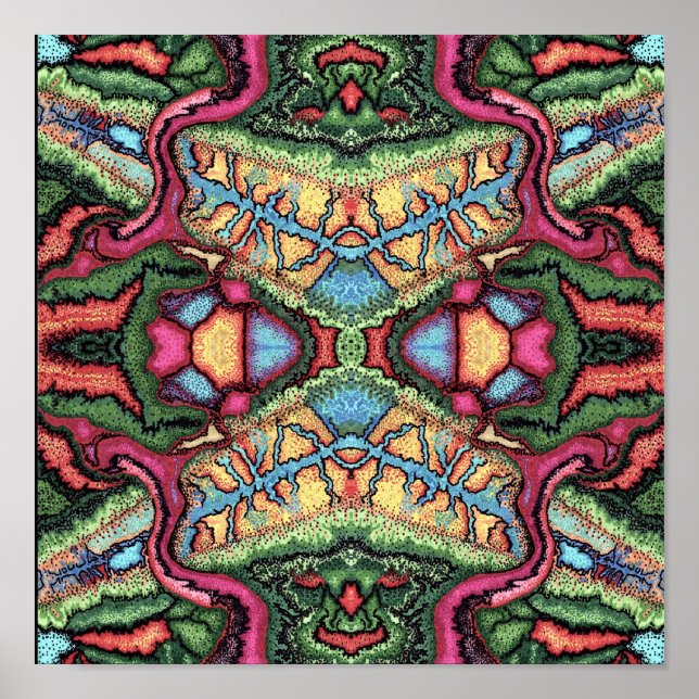 Abstrakte Punkte Poster (Vorne)