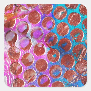 Abstrakte Punkte Quadratischer Aufkleber