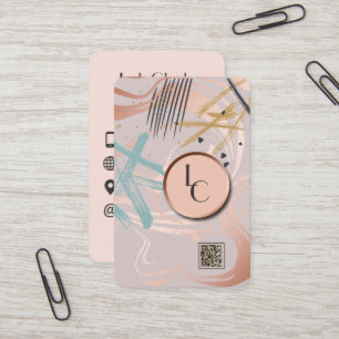 abstrakte QT-Code-Designer-Visitenkarte Visitenkarte