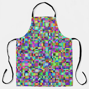 Abstrakte Quadrate Formen Multicolor Muster Schürze