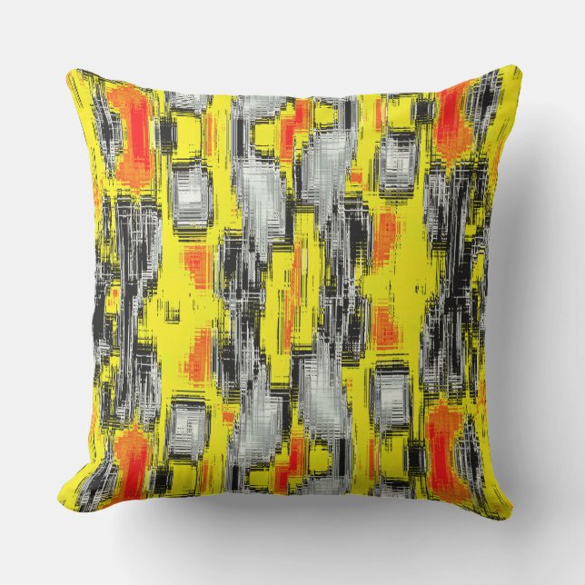 Abstrakte Quadrate, gebildet aus Kratzern über Gel Kissen (Vorderseite)