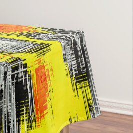 Abstrakte Quadrate, gebildet aus Kratzern über Gel Tischdecke