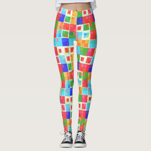 abstrakte Quadrate Leggings