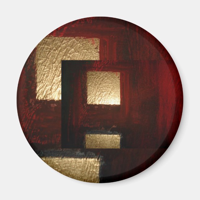 Abstrakte Quadrate Magnet (Vorne)