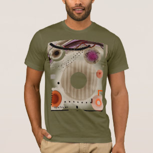 Abstrakte Quadrate und Kreise T-Shirt