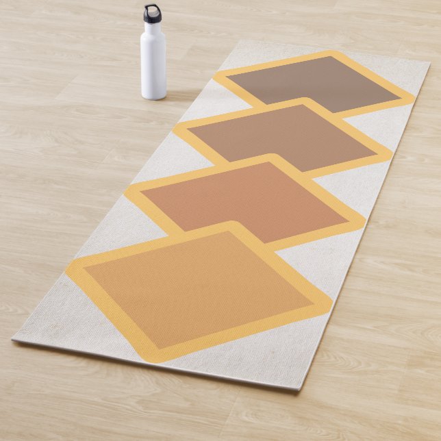 abstrakte, quadratische Yogamatze Yogamatte (Beispiel)