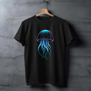 Abstrakte Quallen-Illustration Ozeankreatur T-Shirt