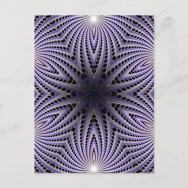 Abstrakte Radialkonstruktion: Postkarte (Vorderseite)