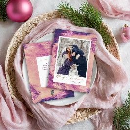 Abstrakte Rahmen Merry Christmas Foto Feiertagskarte