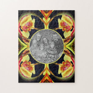 Abstrakte Rahmen mit Lippen erstellen Ihr eigenes Puzzle