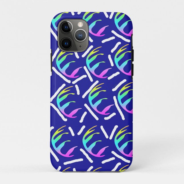 ABSTRAKTE RAINBOW-BLÄTTER Case-Mate iPhone HÜLLE (Rückseite)