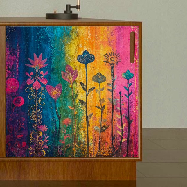 Abstrakte Rainbow-Blume Seidenpapier (Von Creator hochgeladen)