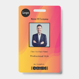 Abstrakte Rainbow Employee Foto Identification ID Ausweis