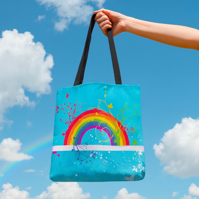 Abstrakte Rainbow Floral Wirbel und Paint Spritzer (Von Creator hochgeladen)