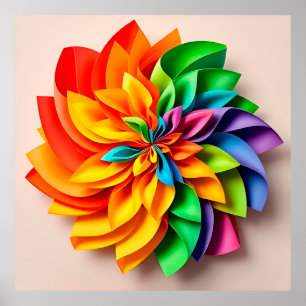 Abstrakte Rainbow-Kunst Poster
