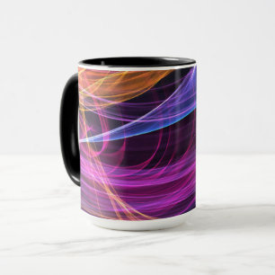 Abstrakte Rainbow-Lampen Tasse