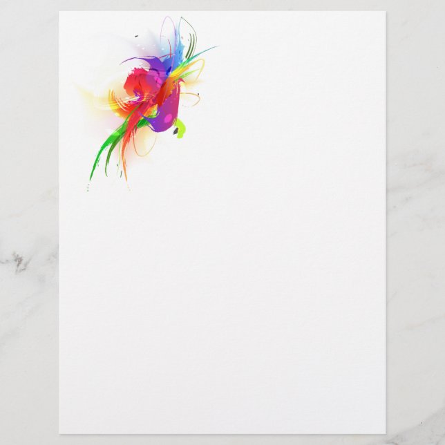 Abstrakte Rainbow Lorikeet Paint-Spritzer (Vorderseite)