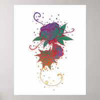 Abstrakte Rainbow Rose Tattoo