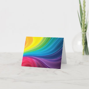 Abstrakte Rainbow Swirt-Karte Karte