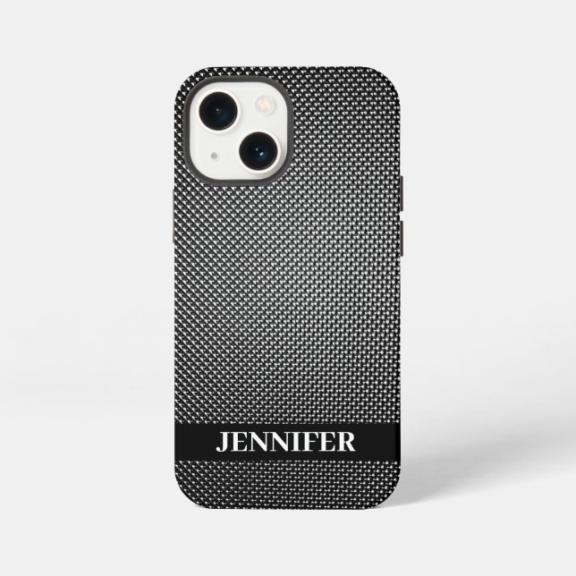 Abstrakte Rasterstruktur iPhone Hülle (Rückseite)