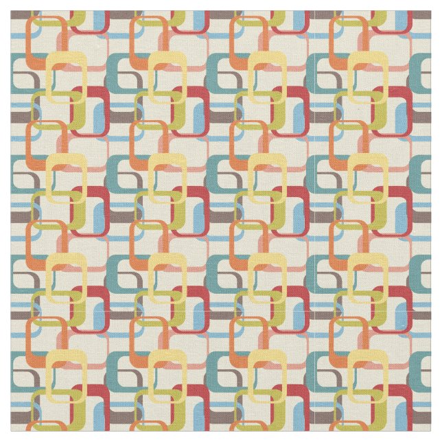 Abstrakte Rechtecke Stoff (Nahaufnahme)