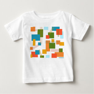 Abstrakte Rechtecke und Linien Baby T-shirt