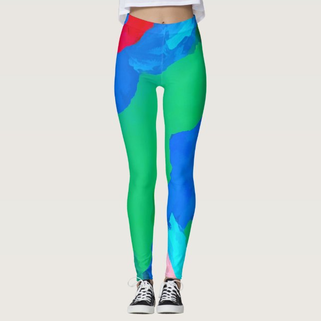 Abstrakte Reflektion Leggings (Vorderseite)