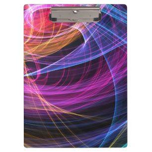 Abstrakte Regenbogen-Lichter Wirbel-Lichter Klemmbrett