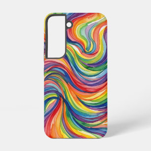 Abstrakte Regenbogen-Watercolor-Wind-Samsung-Hülle Samsung Galaxy Hülle