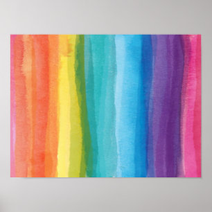 Abstrakte Regenbogenfarbstoffe Poster