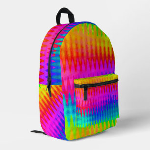Abstrakte Regenbogenfarbwaagen Bedruckter Rucksack