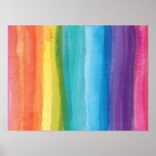 Abstrakte Regenbogenglanz Poster (Vorne)