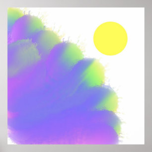 abstrakte Regenbogenkunst Poster