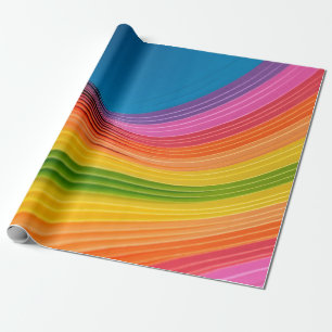 Abstrakte Regenbogenstruktur Geschenkpapier