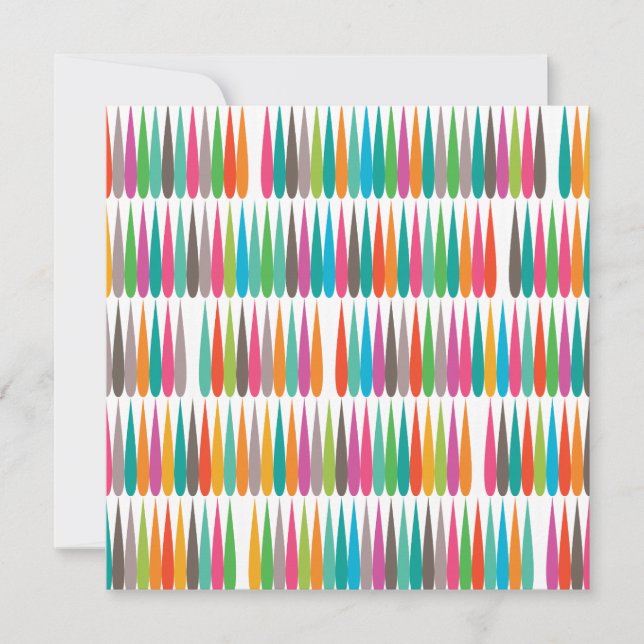 Abstrakte Regenbogentropfen farbenfrohe, moderne M (Vorderseite)