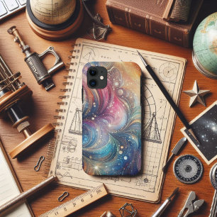 Abstrakte Regenbogenwirbel und Glitzer Case-Mate iPhone Hülle