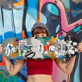 Abstrakte Reiche des Beton-Dschungels Skateboard