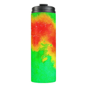 Abstrakte reiche Textur Kunstwerk. Kreatives Muste Thermosbecher